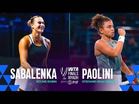 Aryna Sabalenka vs. Jasmine Paolini | 2025 WTA Finals Riyadh | WTA Match Highlights