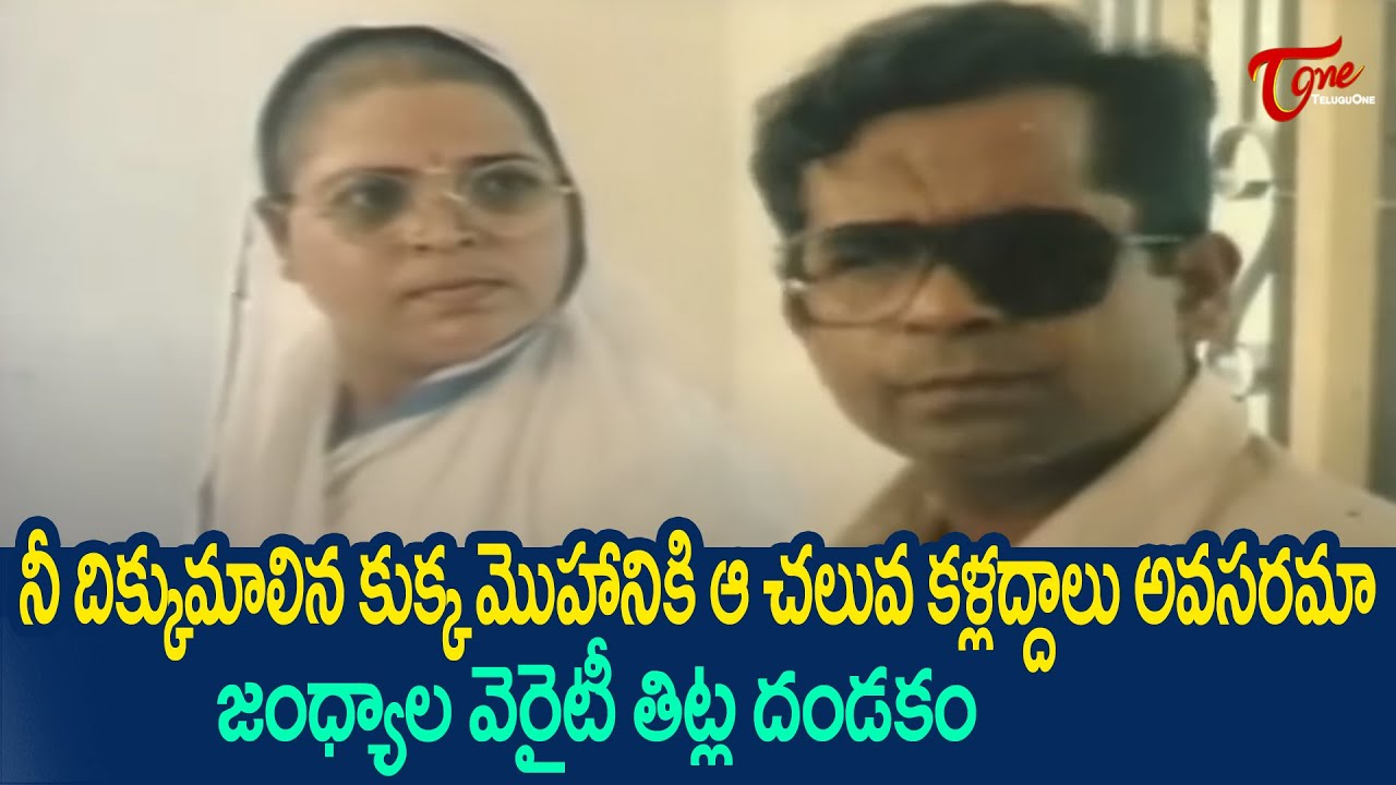Hilarious Jandhyala Comedy Scenes with Brahmanandam & Suthi Veerabhadra Rao 🎭