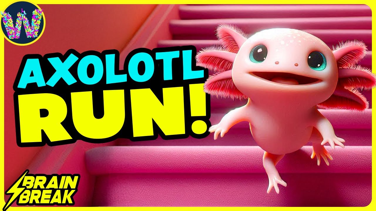 ⚡️ The Axolotl Run ⚡️ Brain Break ⚡️ Coach W Song for Kids