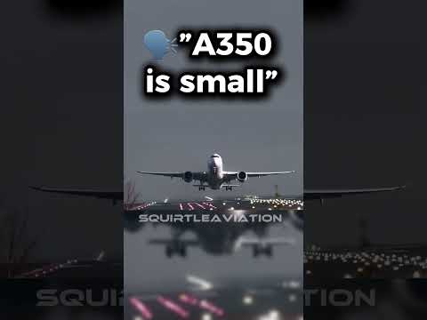 “A350 is massive” 😳 - #aviation#avgeek#pilots#planes