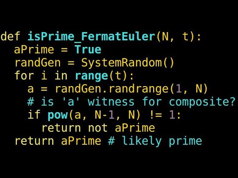 Randomized Primality Testing (Fermat-Euler theorem) - Part 1