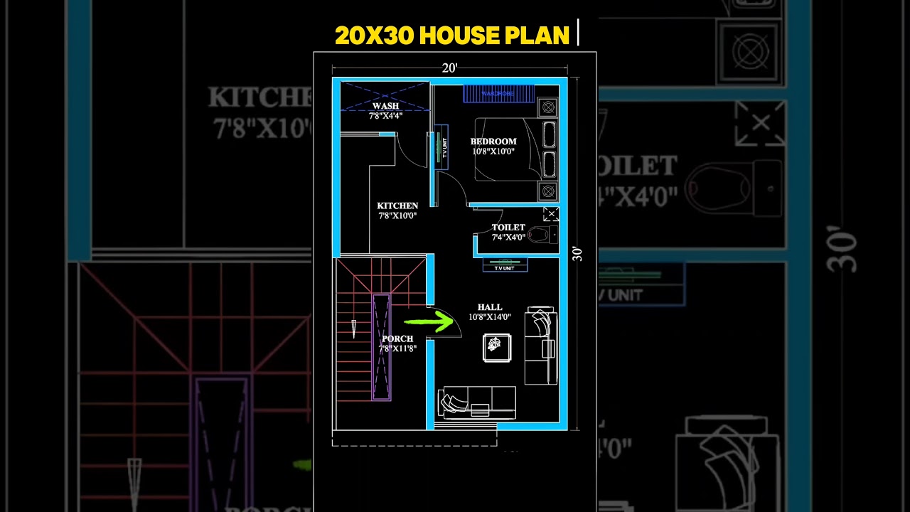20X30 house plans | 20 by 30 house design #housedesign #houseplans #homedesign #homeplan #shorts