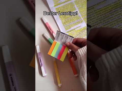 Bester Lerntipp 📄📝💛 Richtig lernen für Schule und Studium // Texte markieren 📚 #lerntipp