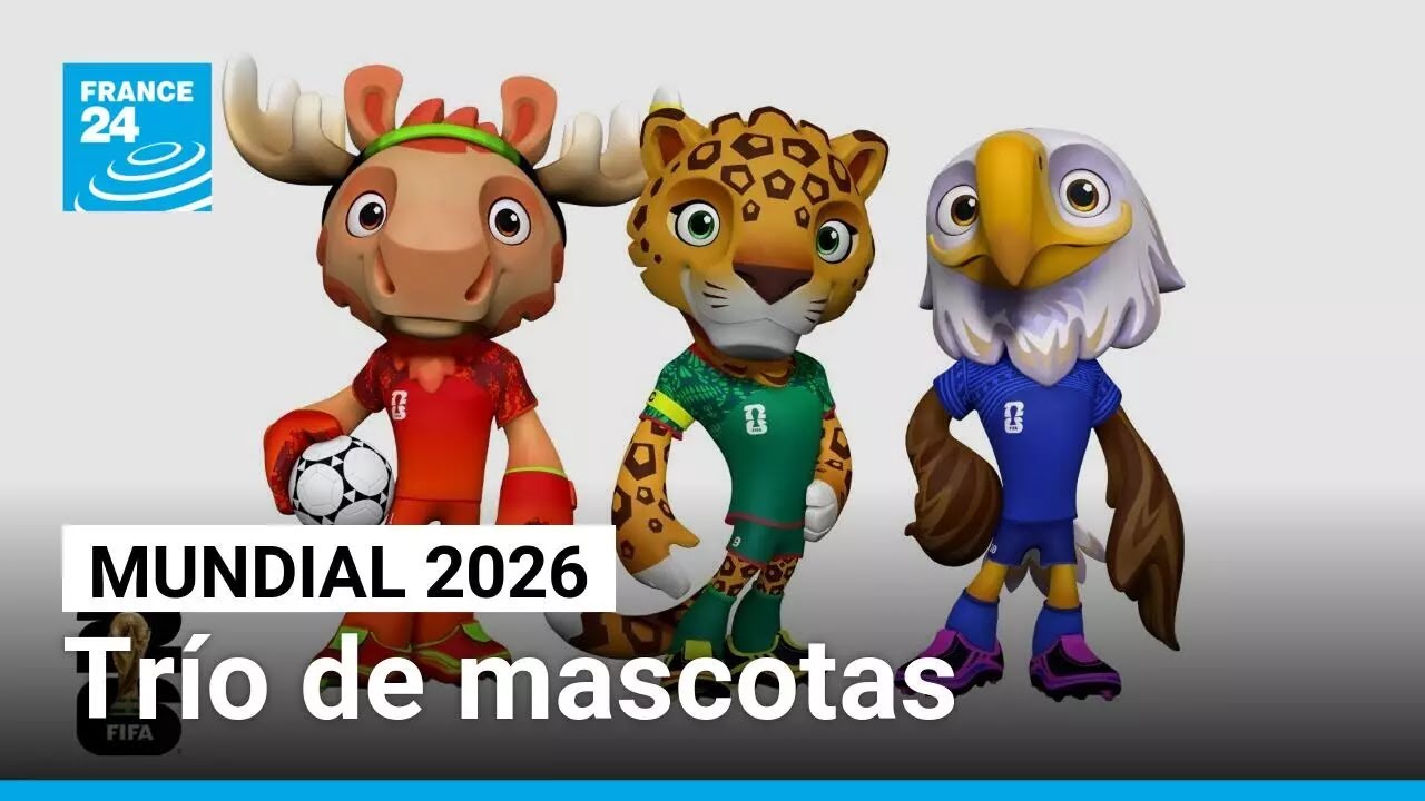 Mascotas oficiales del Mundial 2026: Alce, Jaguar y Águila 🦅