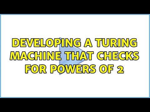 developing a Turing Machine that checks for powers of 2 (2 Solutions!!)