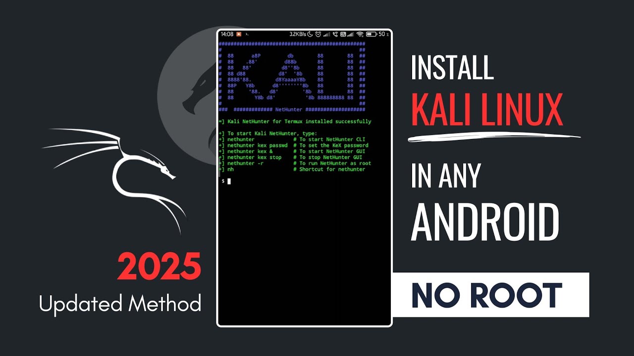 How to Install Kali Linux on Any Android Device Without Root in 2025 🚀