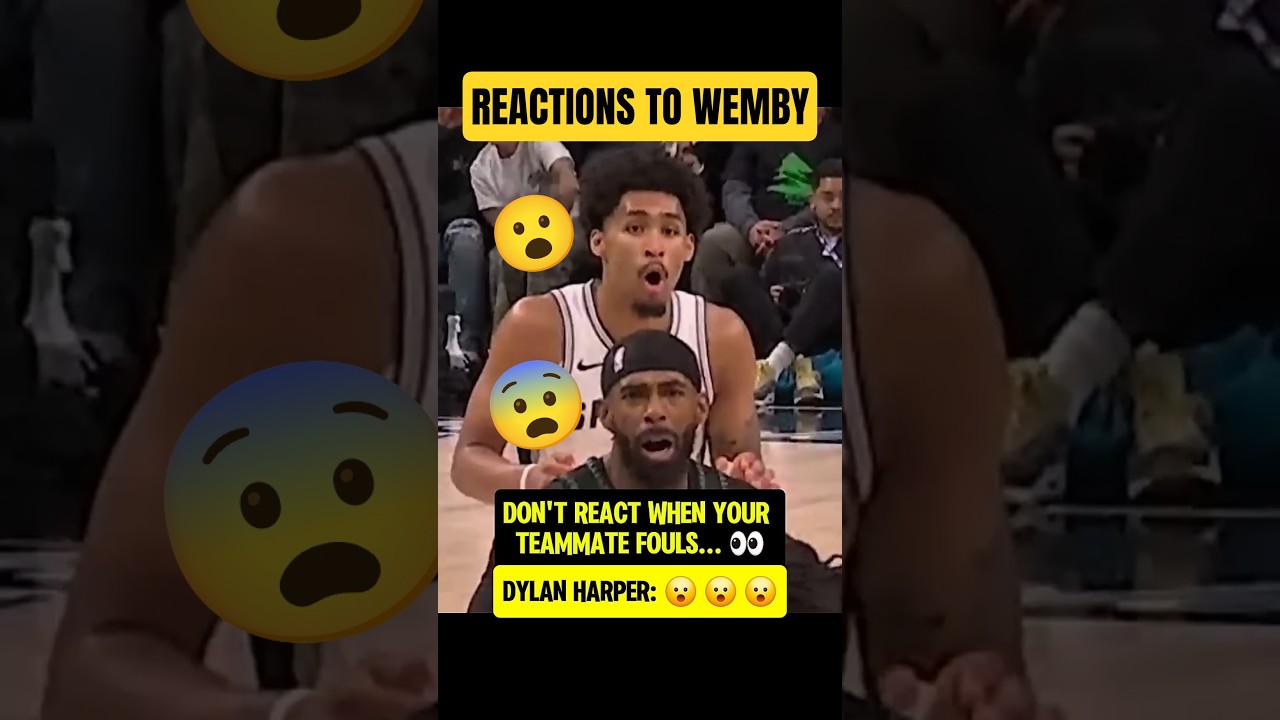 Dylan Harper's Shocked Reaction to Wemby Elbow 😮