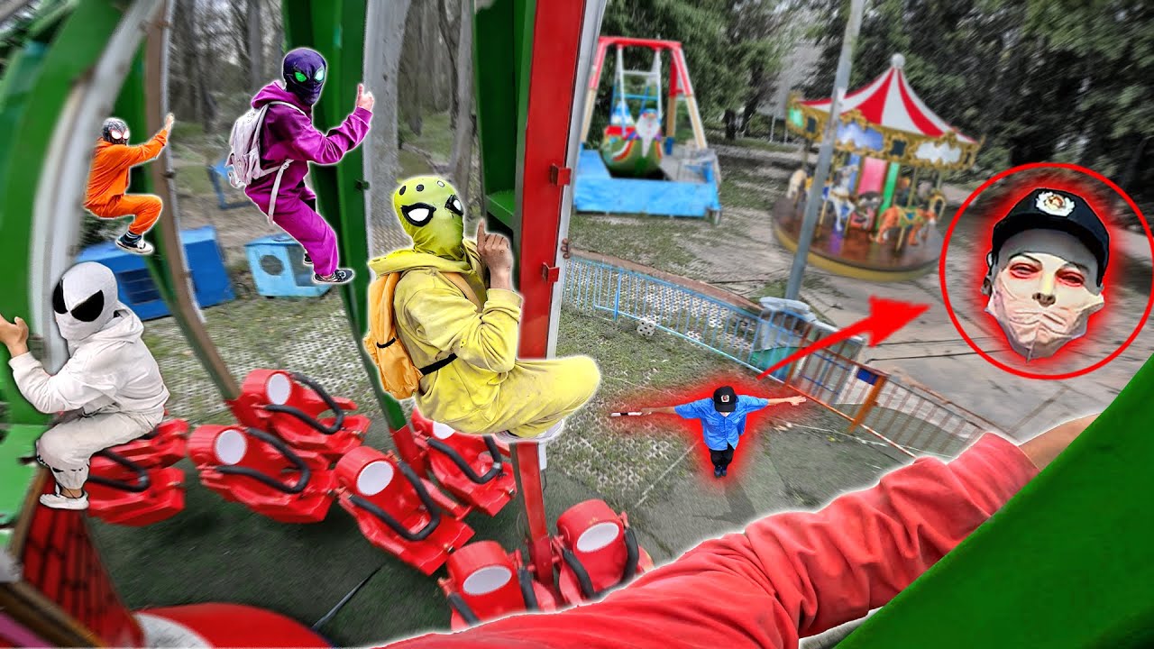 8 Spider-Man Bros Explore Abandoned Park & Encounter Scary Moments 🕷️