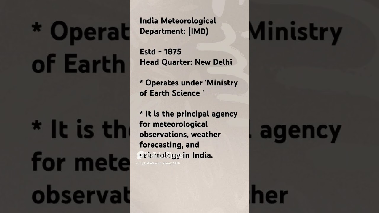 Stay Ahead with Latest India Meteorological Department & Geography Updates 🌏 for UPSC, SSC, IAS & More