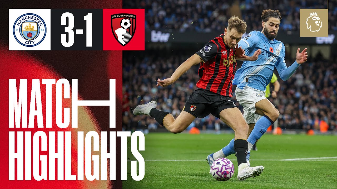 Haaland's Brace Secures Victory as Man City Ends Bournemouth’s Unbeaten Streak ⚽