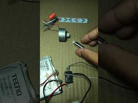 Generating electricity with a mini drone motor #tech #experiment #project