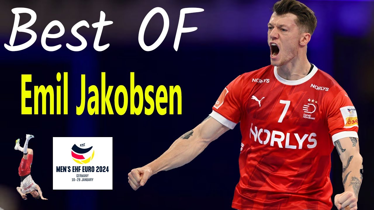Top Highlights of Emil Jakobsen in Handball Euro 2024 🇩🇰