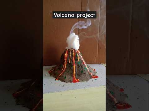 Volcano project, how to make volcano project , project for science students #volcanoscience