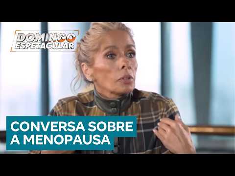 Adriane Galisteu lidera roda de conversa sobre menopausa no Domingo Espetacular