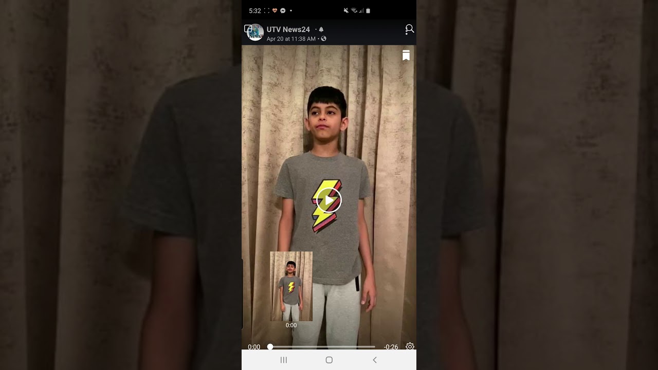 News   This is my grandson Mohanraj featured on UTV NEWS24  talking about the precautions to be take