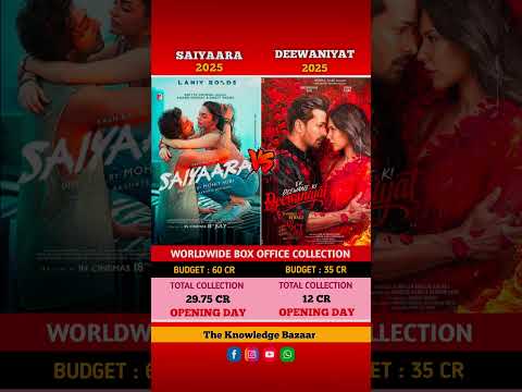 ek deewane ki deewaniyat vs saiyaara movie comparison of box office collection opening day #movie