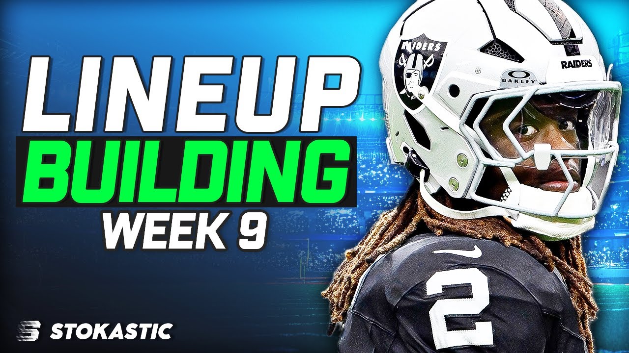 Week 9 NFL DFS: Single Lineup Strategy & Tools