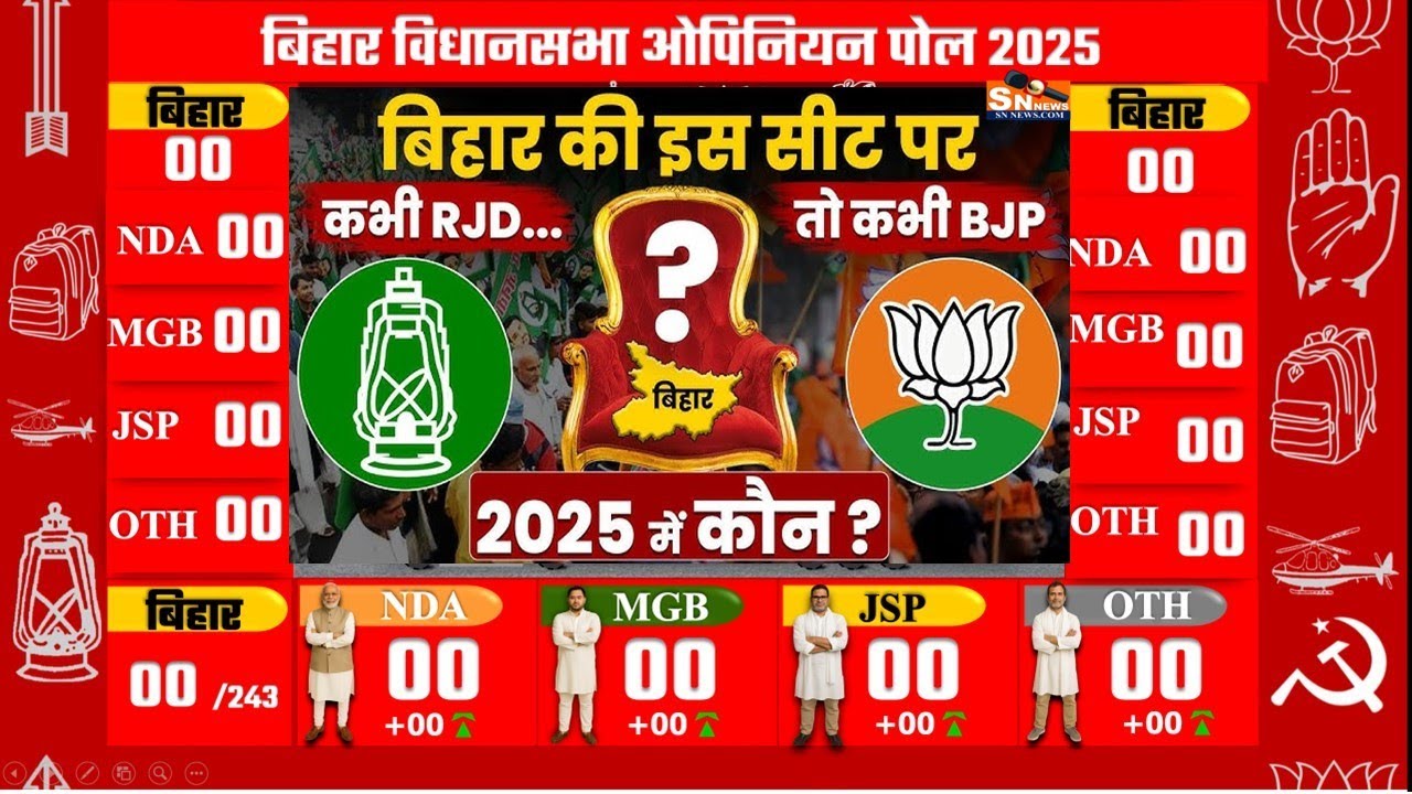 Bihar 2025 Election: Key Opinion Poll Predictions for JDU, RJD, BJP & More 🗳️