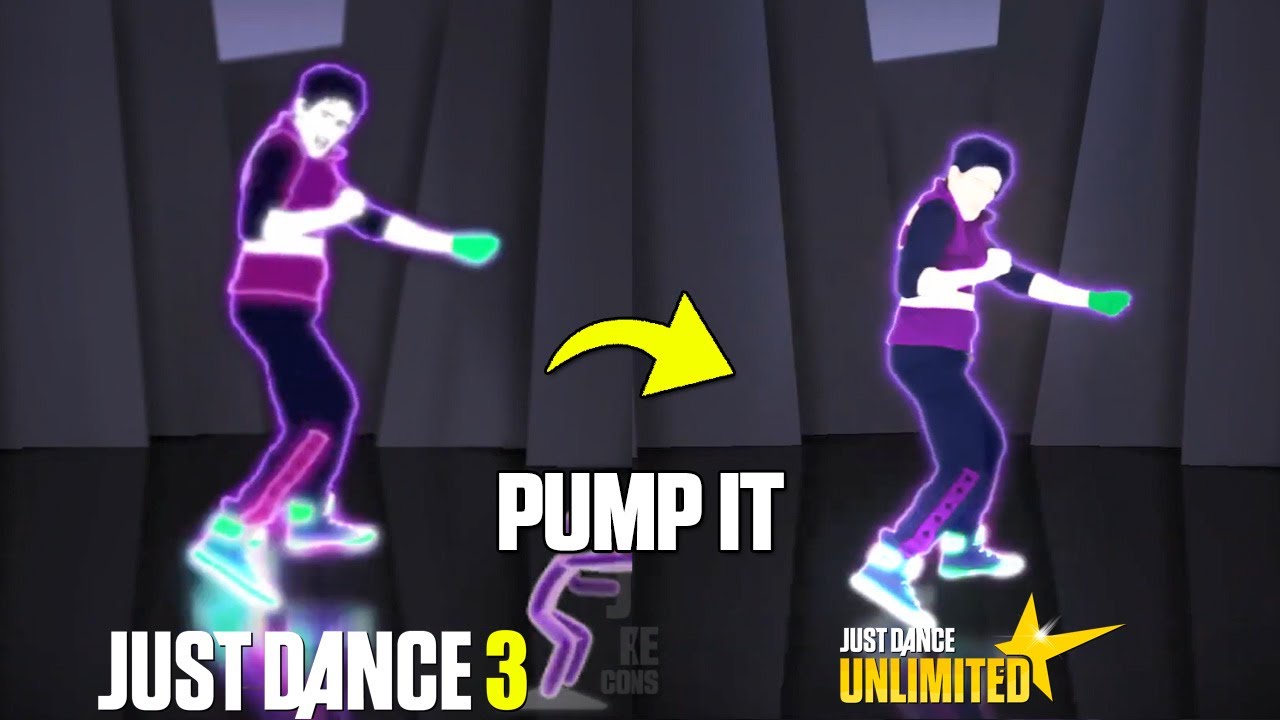 JUST DANCE COMPARISON - PUMP IT | JD3 x JDU