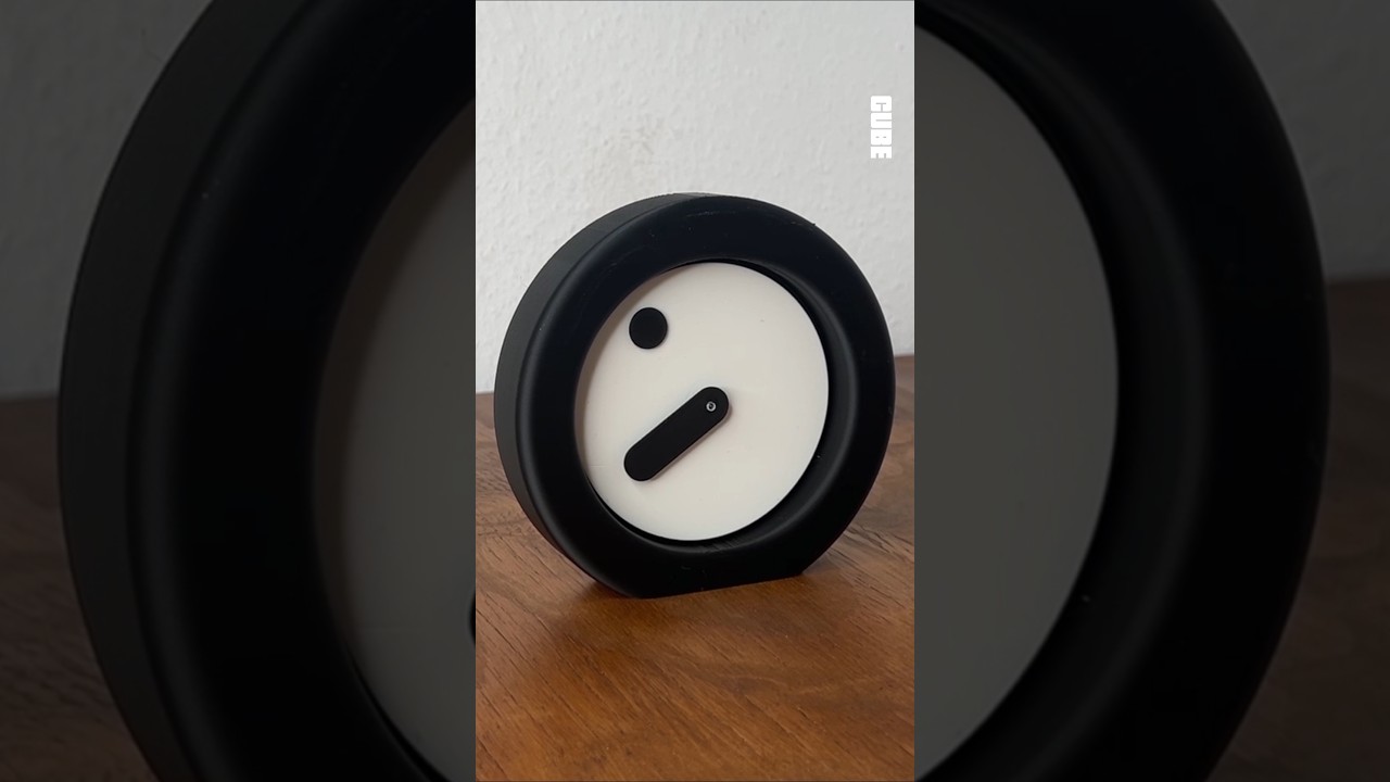 3D Printed Modern Clock with Moving Face ⏱️