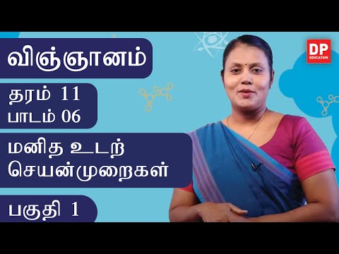 பாடம் 06  -  மனித உடற் செயன்முறைகள் (பகுதி 01) | தரம் 11  தமிழில் விஞ்ஞானம்