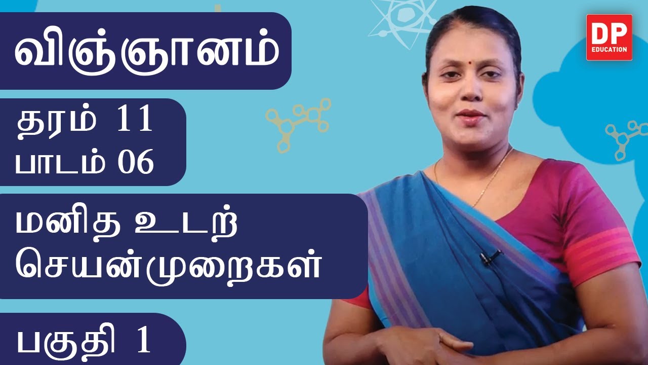 பாடம் 06 - மனித உடற் செயன்முறைகள் (பகுதி 01) | தரம் 11 தமிழில் விஞ்ஞானம் 🧬