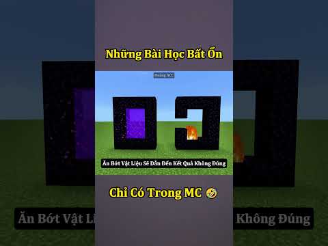 Những Bài Học Bất Ổn Chỉ Có Trong Minecraft ( Tập 3 ) 🤣 #shorts