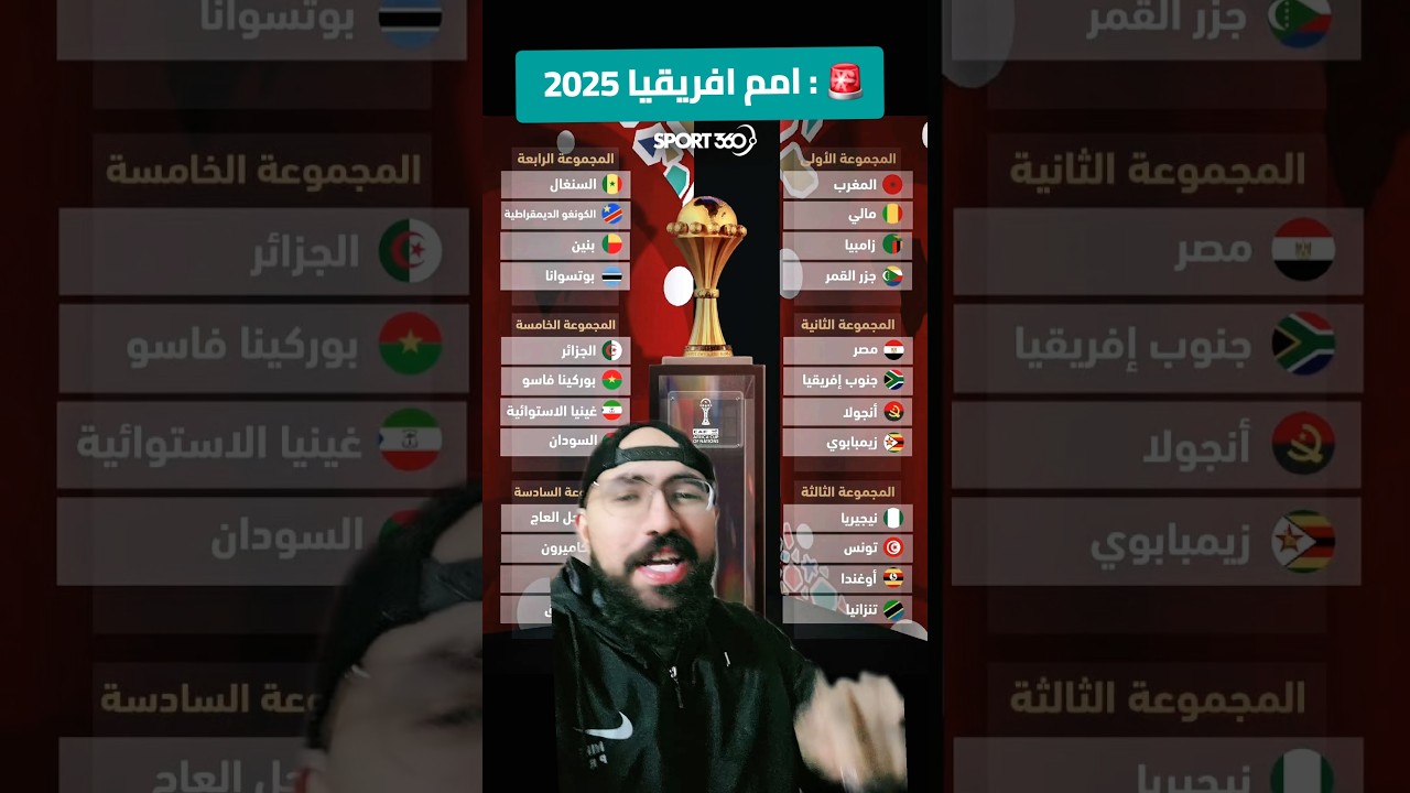 مجموعات أمم أفريقيا 2025: تحديات قوية ⚽