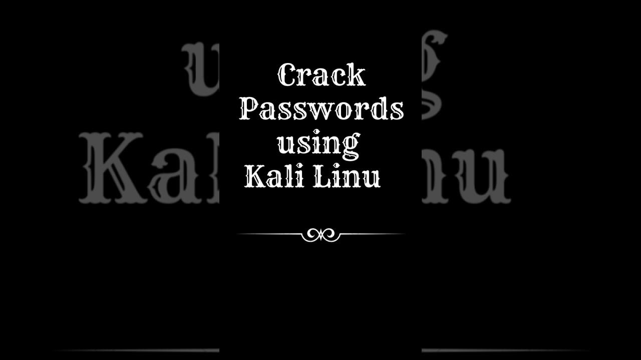 Master Password Cracking with Kali Linux 🔓