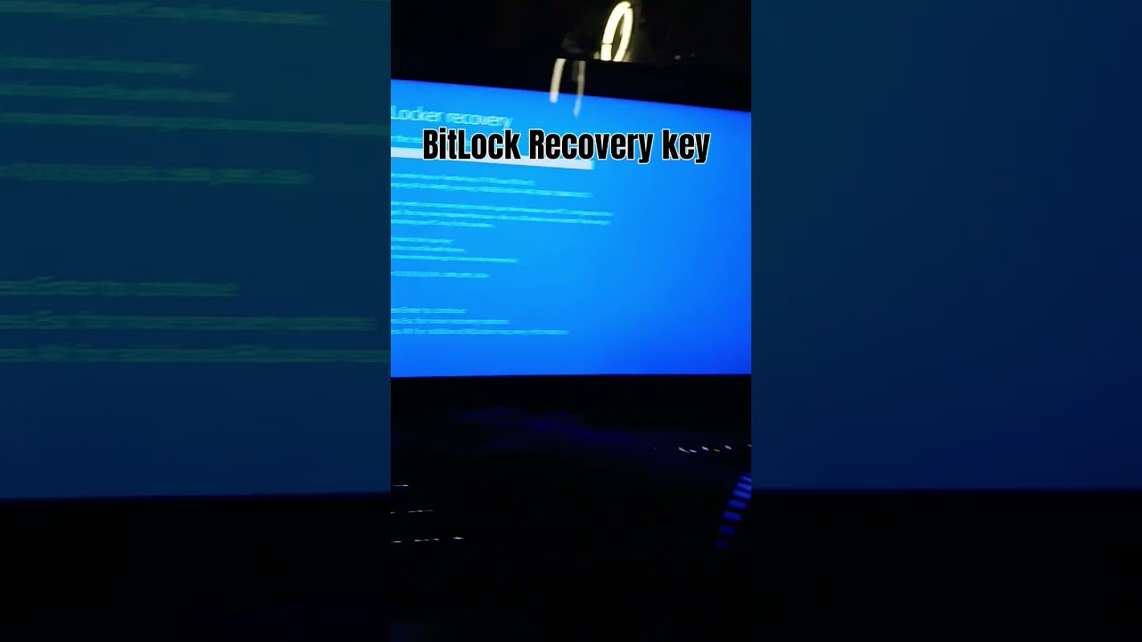 BitLock Recovery Key Assistance for HP Laptops