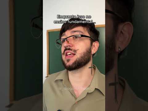 ENQUANTO ISSO NO ENSINO FUNDAMENTAL! 😂
