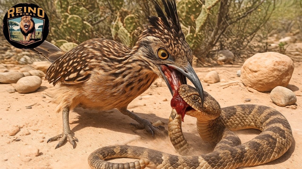 Serpiente de cascabel vs Correcaminos: Supervivencia en Sonora #animalessalvajes | Reino Animal
