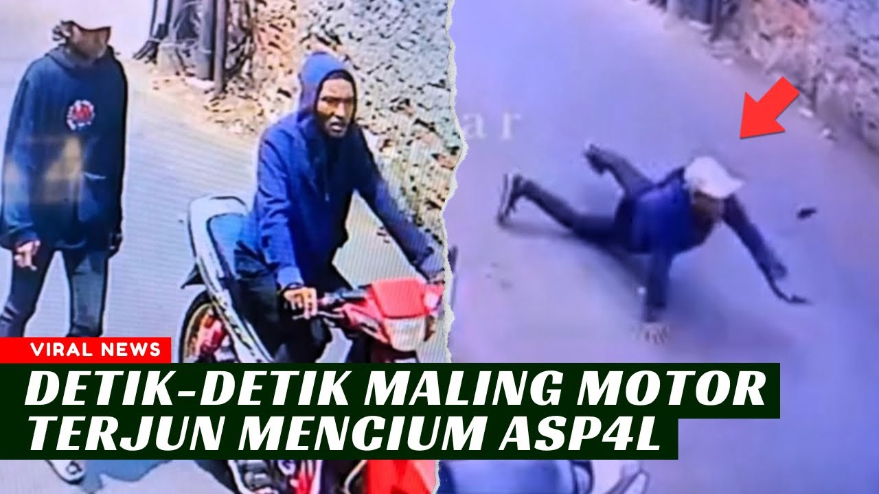 Maling Motor Gagal Melarikan Diri dan Jatuh di Kebon Jeruk