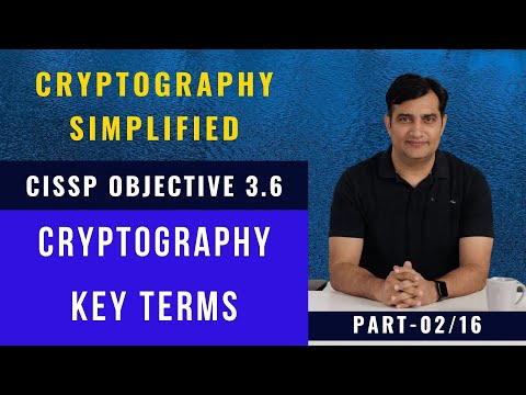 Key Terms in Cryptography| CISSP| (ISC)2 (2/16)