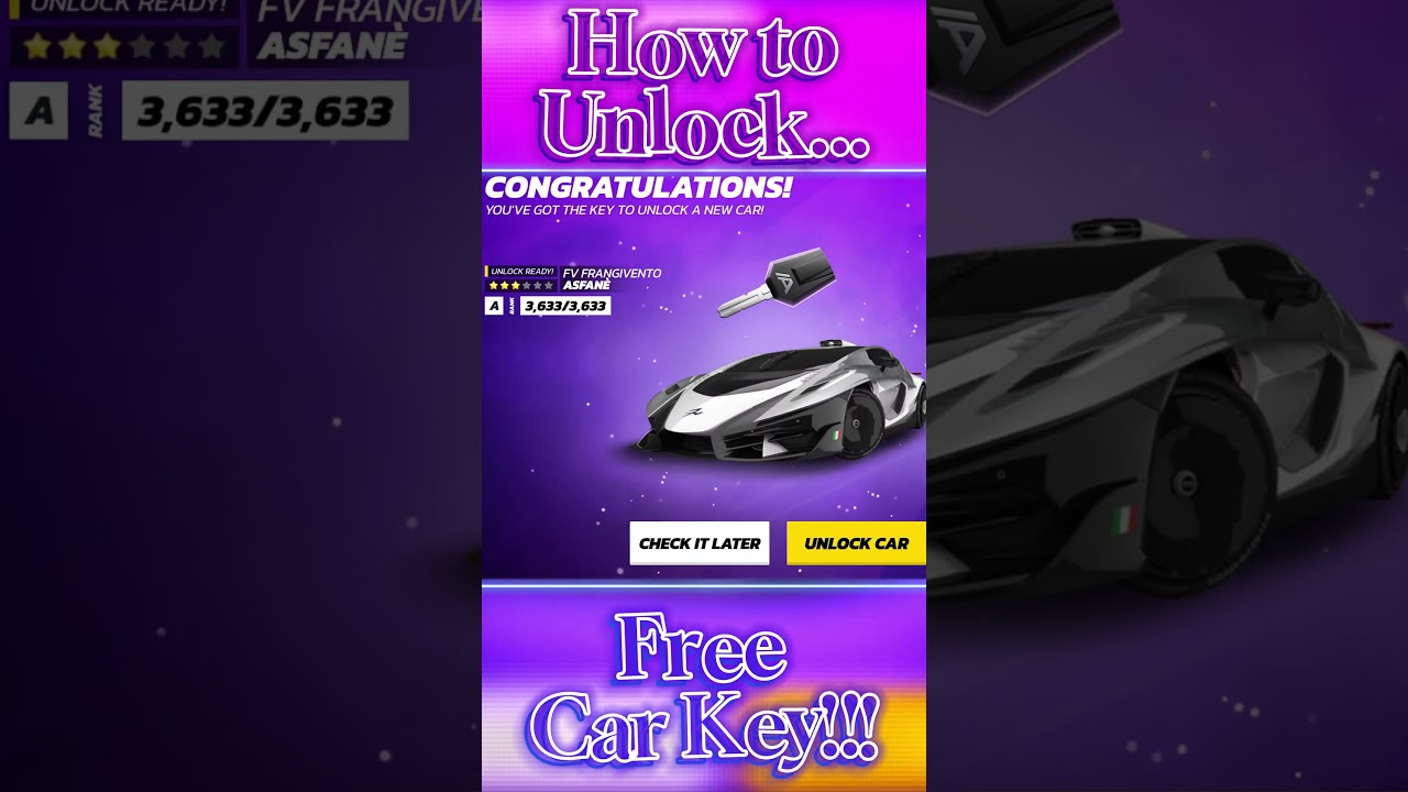 Best Free Car Key Tips in Asphalt 9 🏎️