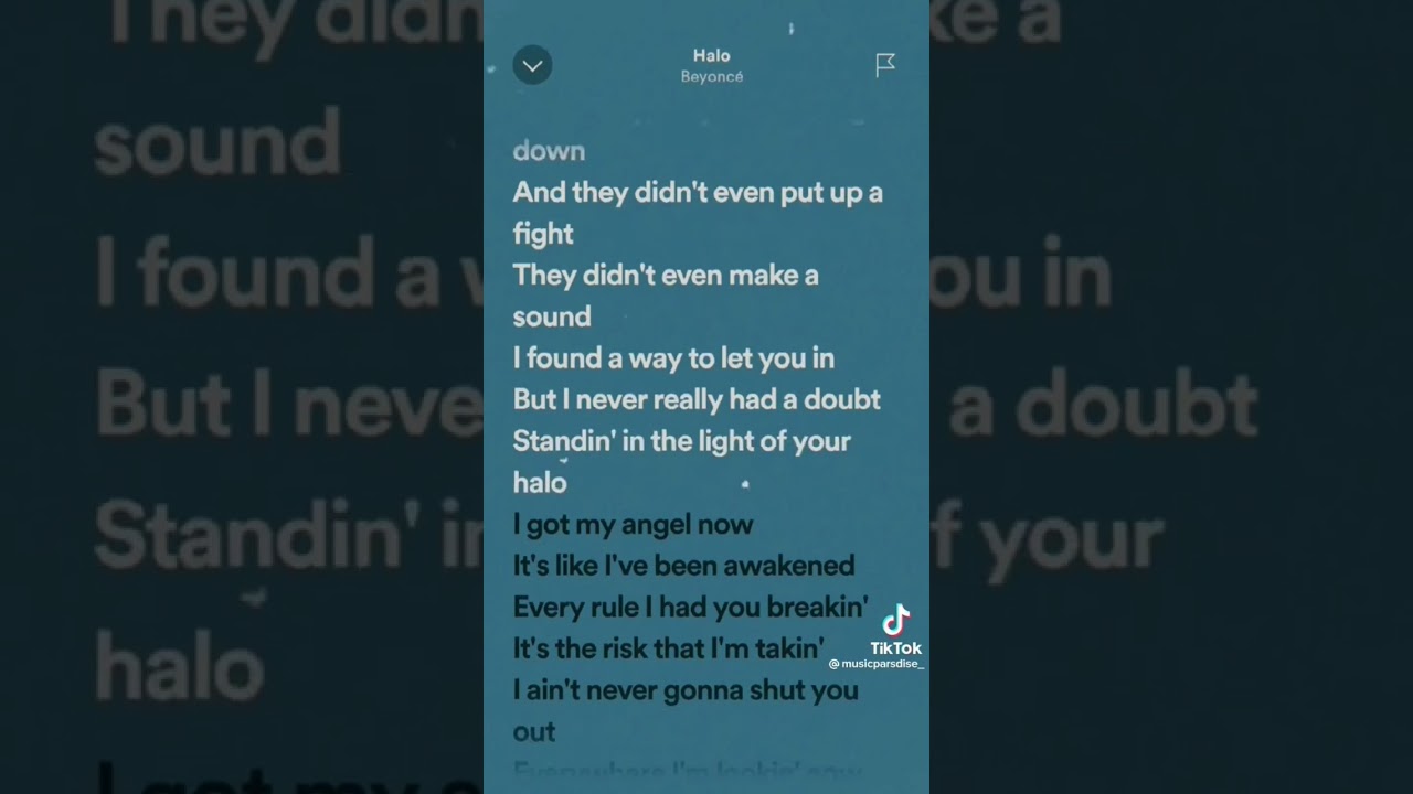 Beyoncé's 'Halo' Lyrics 🎶