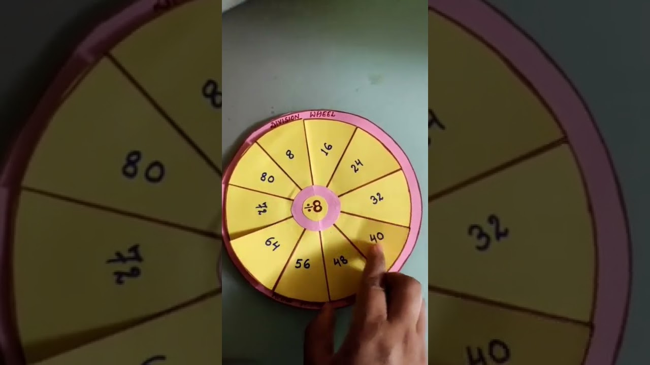 Fun Division Wheel Math Activity 🧮