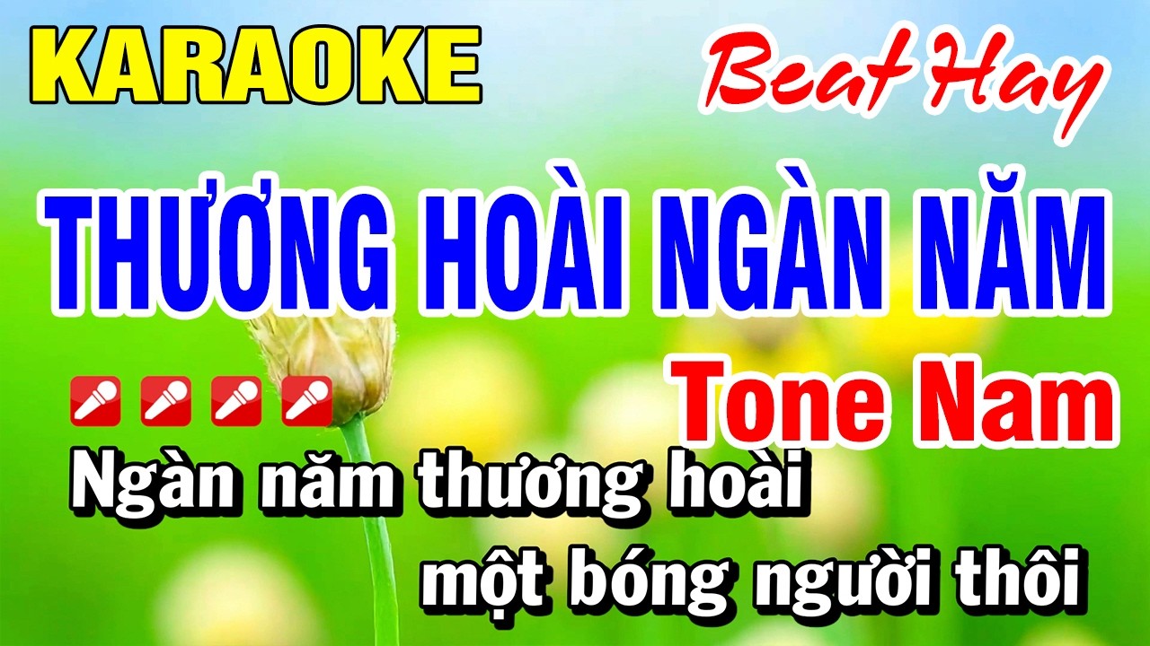 Karaoke Thương Hoài Ngàn Năm [ Beat Hay ] Nhạc Sống Tone Nam | Hoài Phong Organ