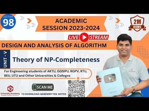DAA98:Design and Analysis of Algorithm DAA|NP Hard |NP Complete|NP Completeness Problem in Hindi
