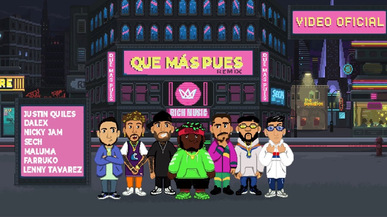 Sech - Que Mas Pues Remix 🎶 ft. Maluma, Nicky Jam & More | Official Music Video