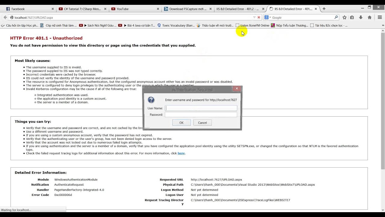 ASP.NET Windows Authentication Demo