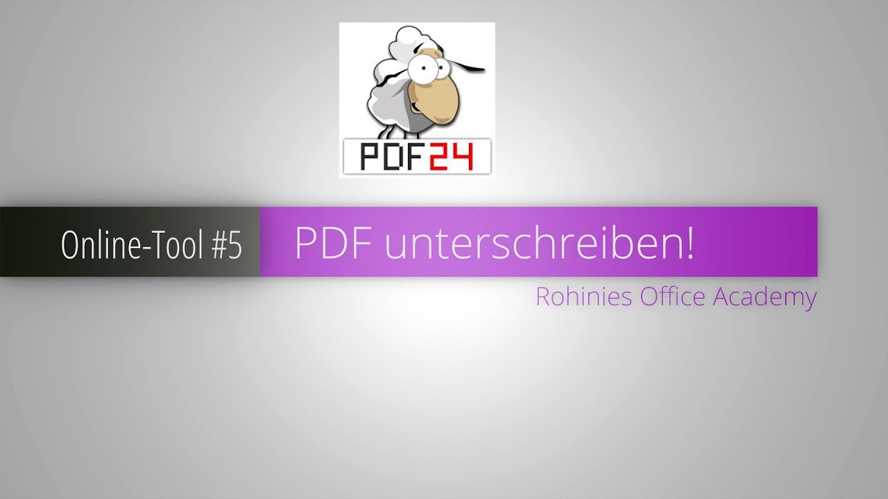 PDF24: So unterschreiben Sie PDFs einfach ✍️