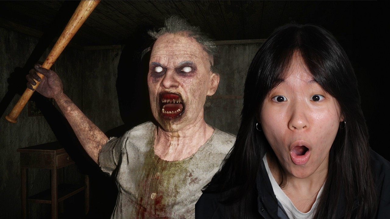 Joyce and Brother Play Scary Granny Game 😱