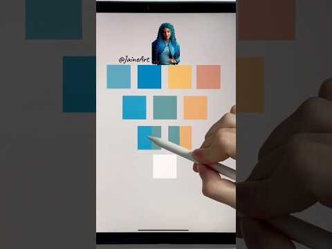 Chloe Charming colors palette Descendants The Rise of Red #descendants #disney #colormixing #shorts