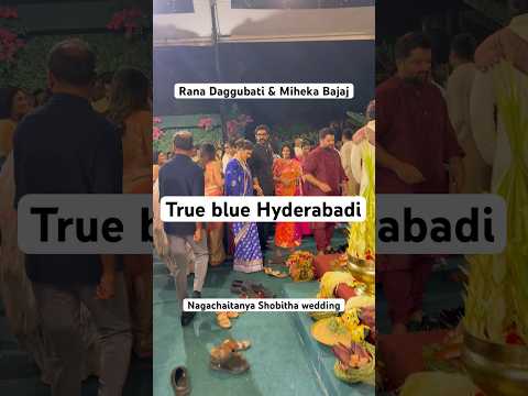 Rana miheeka Bajaj at Nagachaitanya sobhita wedding #nagachaitanya #shobitha #wedding #rana