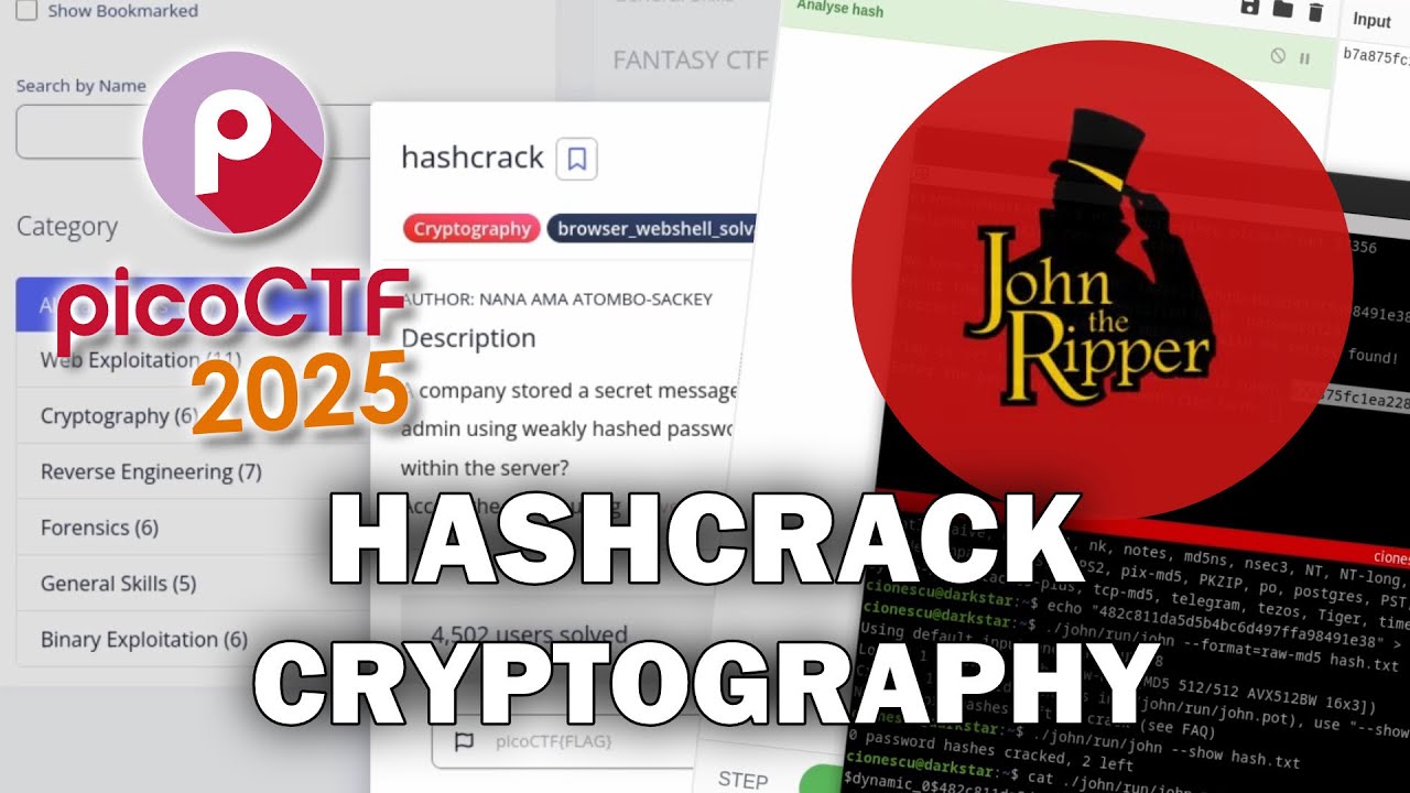 picoCTF 2025 Cryptography Challenge: Master the Hashcrack Puzzle 🔐