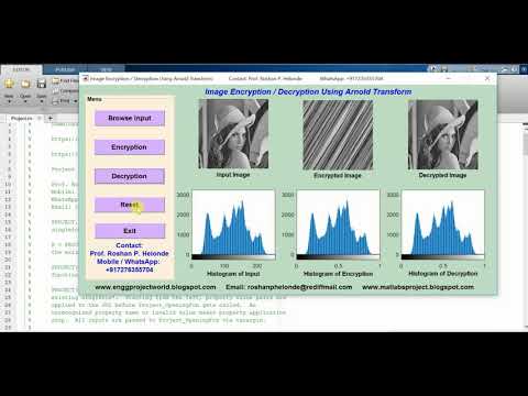Encryption Decryption Using Arnold Transform Matlab Project Source Code