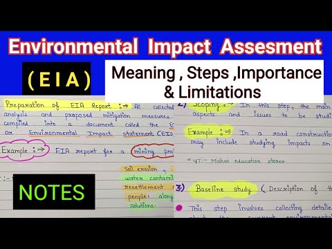 Environmental Impact Assessment | EIA Full Explained | What is EIA | eia in environmental science