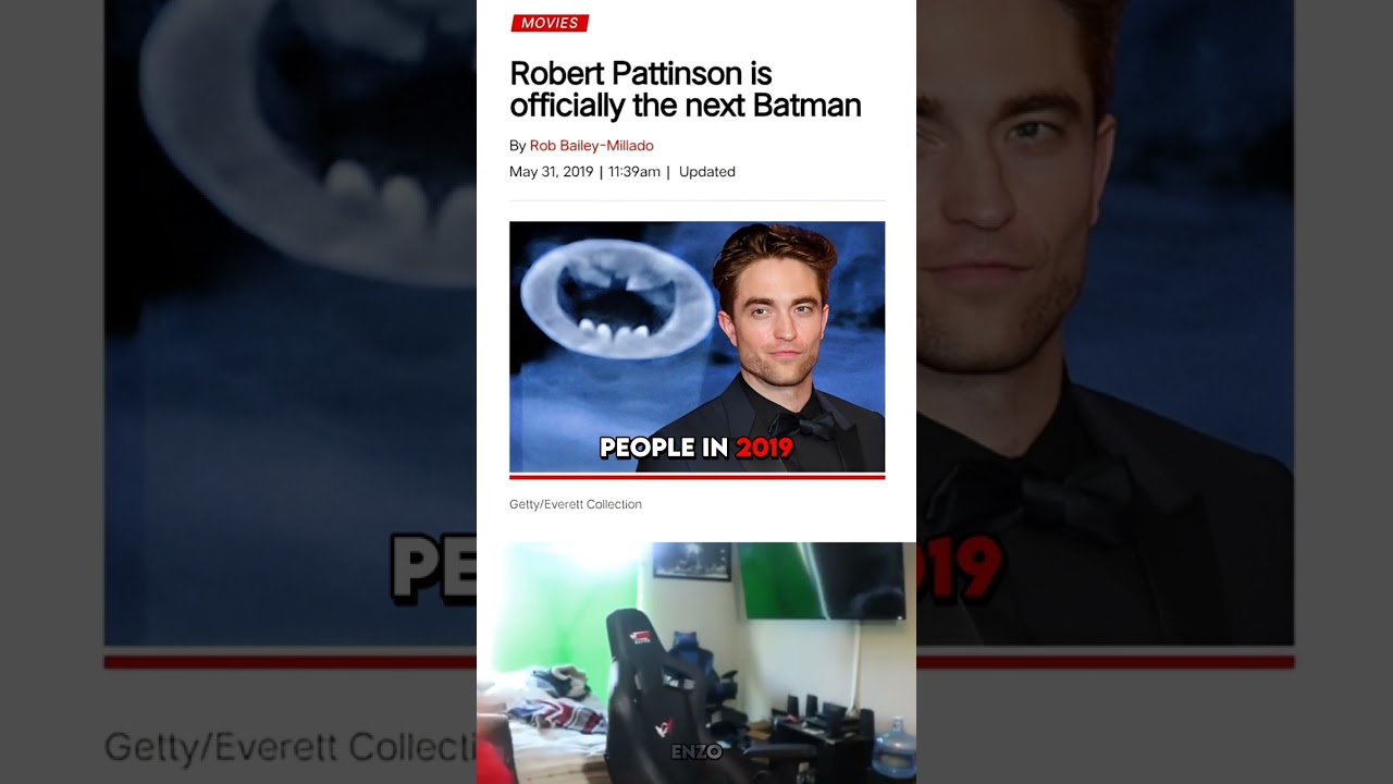 Robert Pattinson's Batman Reaction 😮