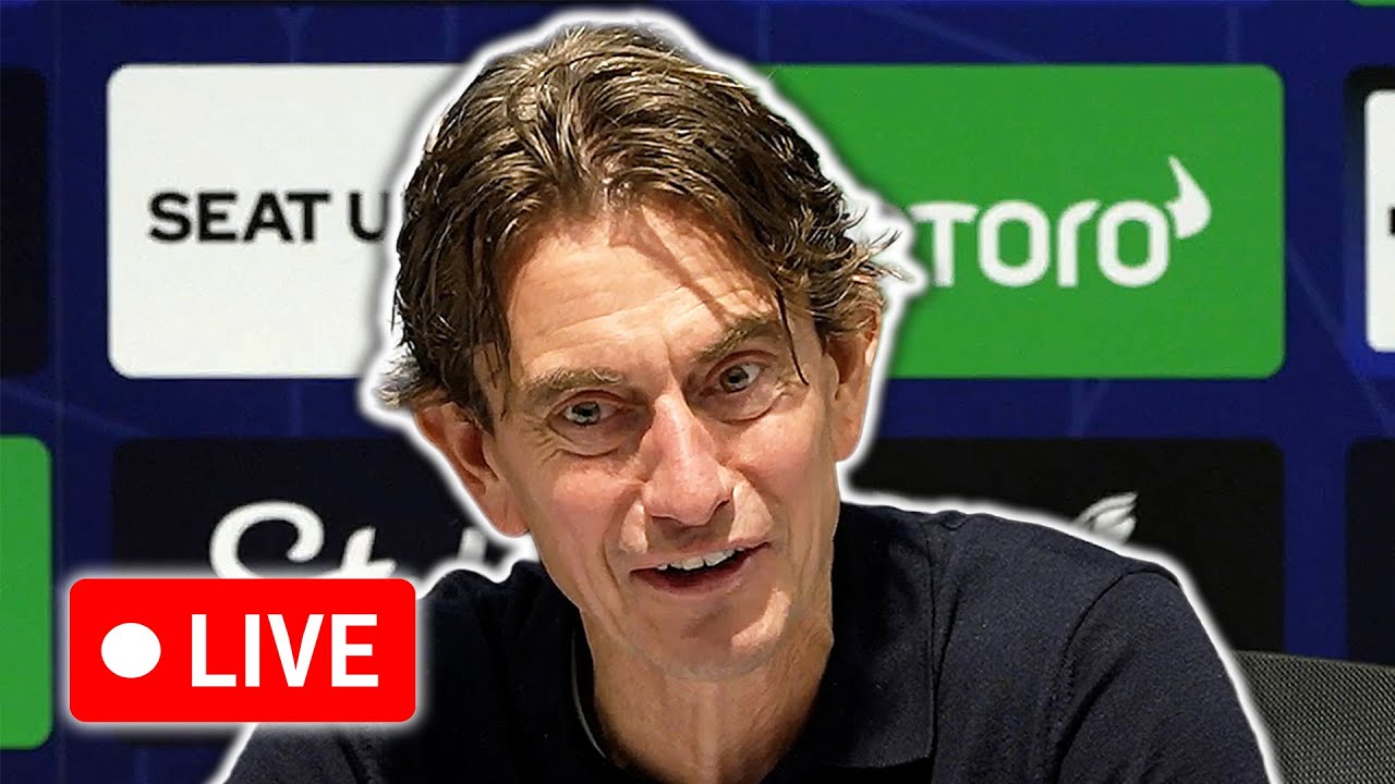 🔴 Live: Thomas Frank & David Moyes Post-Match Reactions – Everton 0-3 Tottenham
